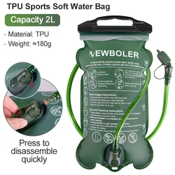 NEWBOLER BPA - Free Hydration Pack Water Reservoir Bag - 2L/3L Capacity (G - 2L)