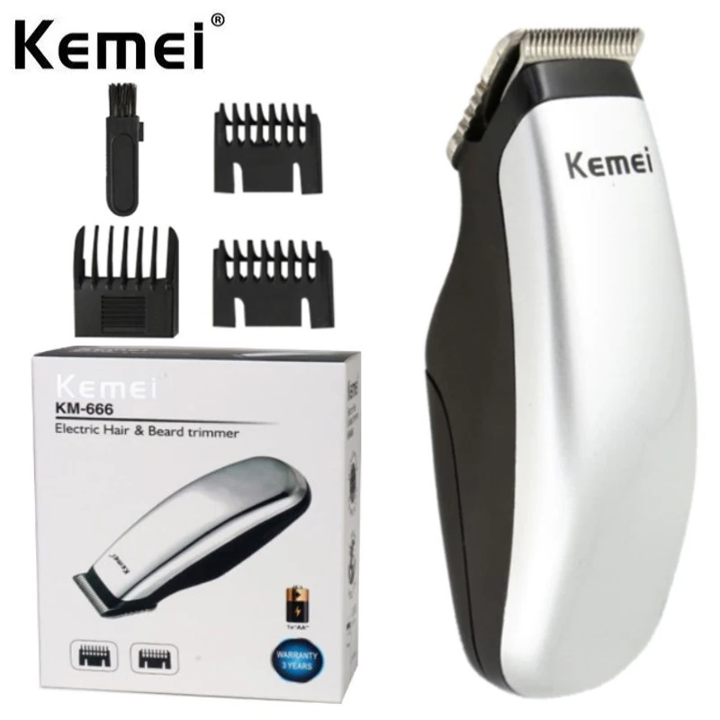 

Kemei KM-666 Electric Hair Clipper Professional Mini Hair Clipper Cutting Machine Beard Haircut Razor Men Trimmer Shaver