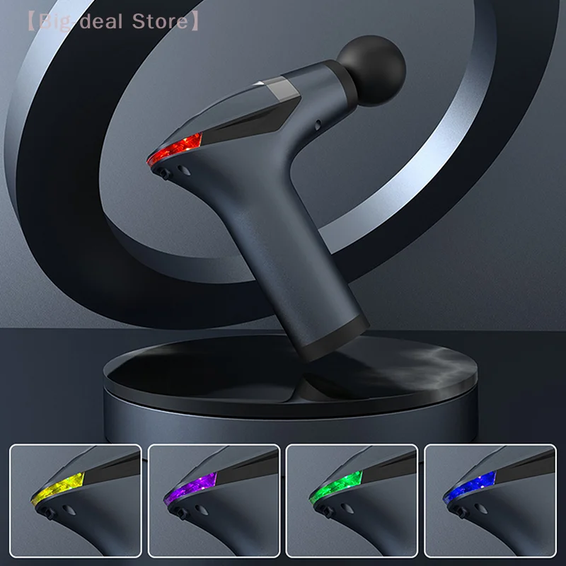 【M】Massage Gun Deep Tissue With Muscle Massager Belt For Relaxation With Extended Handle 3-In-1 Back Massager For Pain Relief