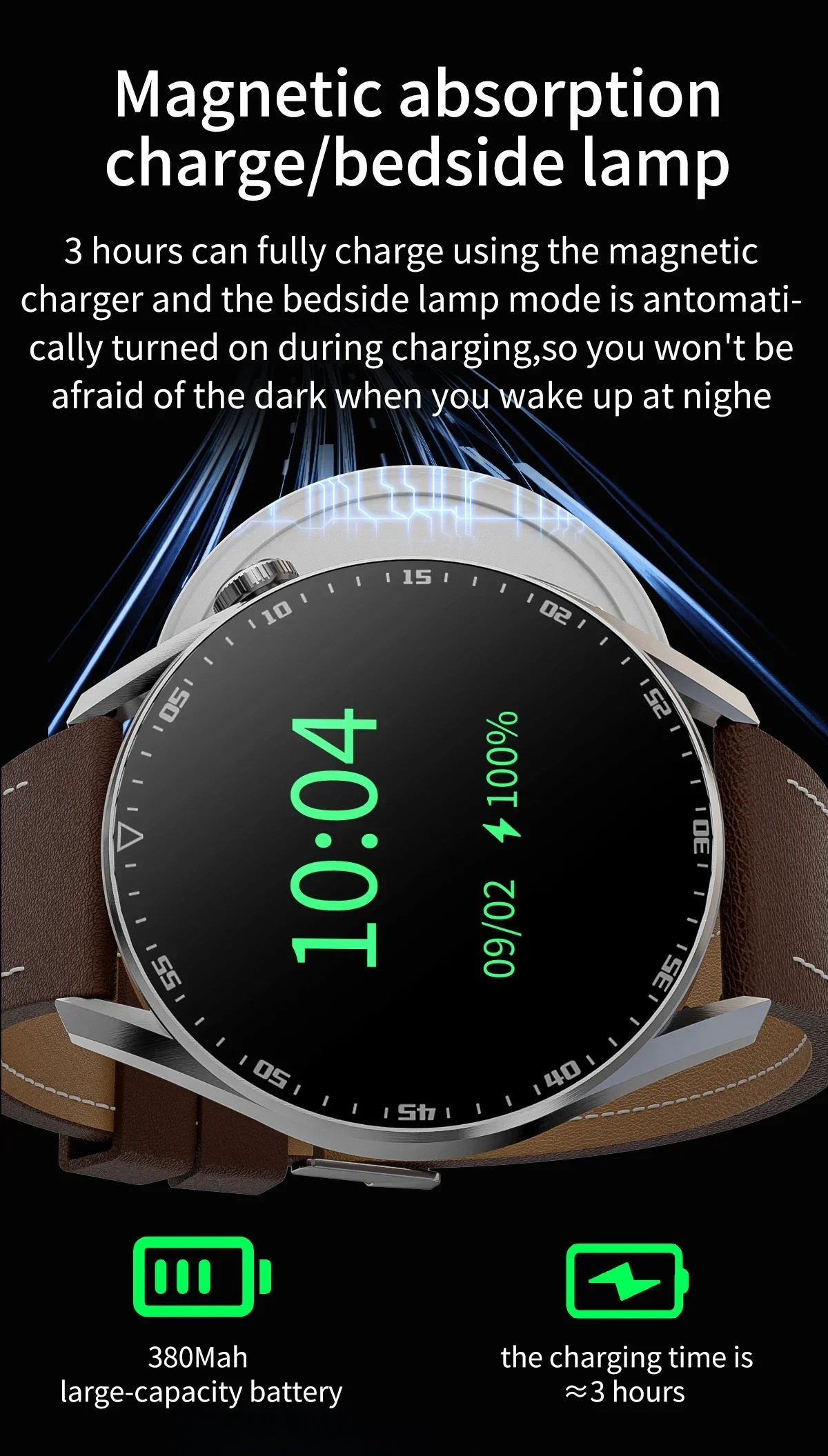 Zordai ZD3 PRO SmartWatch For Men Full Round Screen GPS