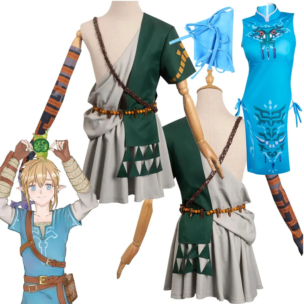 

Костюм для косплея Zeldar Tears of the Kingdom Link, купальник, пальто, наряды для мужчин и женщин, костюм для Хэллоуина и ярких предметов для взрослых