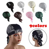 Unisex Quick Dry Pure Cycling Head Scarf Summer Men Running Riding Bandana Pirate Cap Helmet Liner Cycling Hat Headband 2