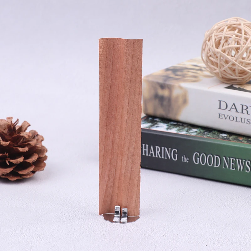Description Picture 4 of item10Pcs Wooden Wick Candle Works Core Sustainers Wooden Candle Wax Wick DIY Candle Soy Wax Aromatherapy With Chip Wick Holder