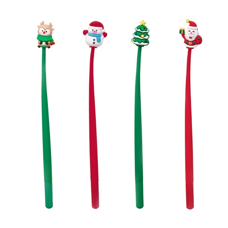 

10 Pieces Cartoon Gel Pen Christmas Gel Pen for Student Kid Class Reward