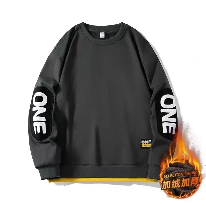 

Мужские толстовки для гольфа, Свободный пуловер в стиле хип-хоп на весну и осень, уличная одежда с круглым вырезом, повседневная мужская толстовка одежда больших размеров 8XL