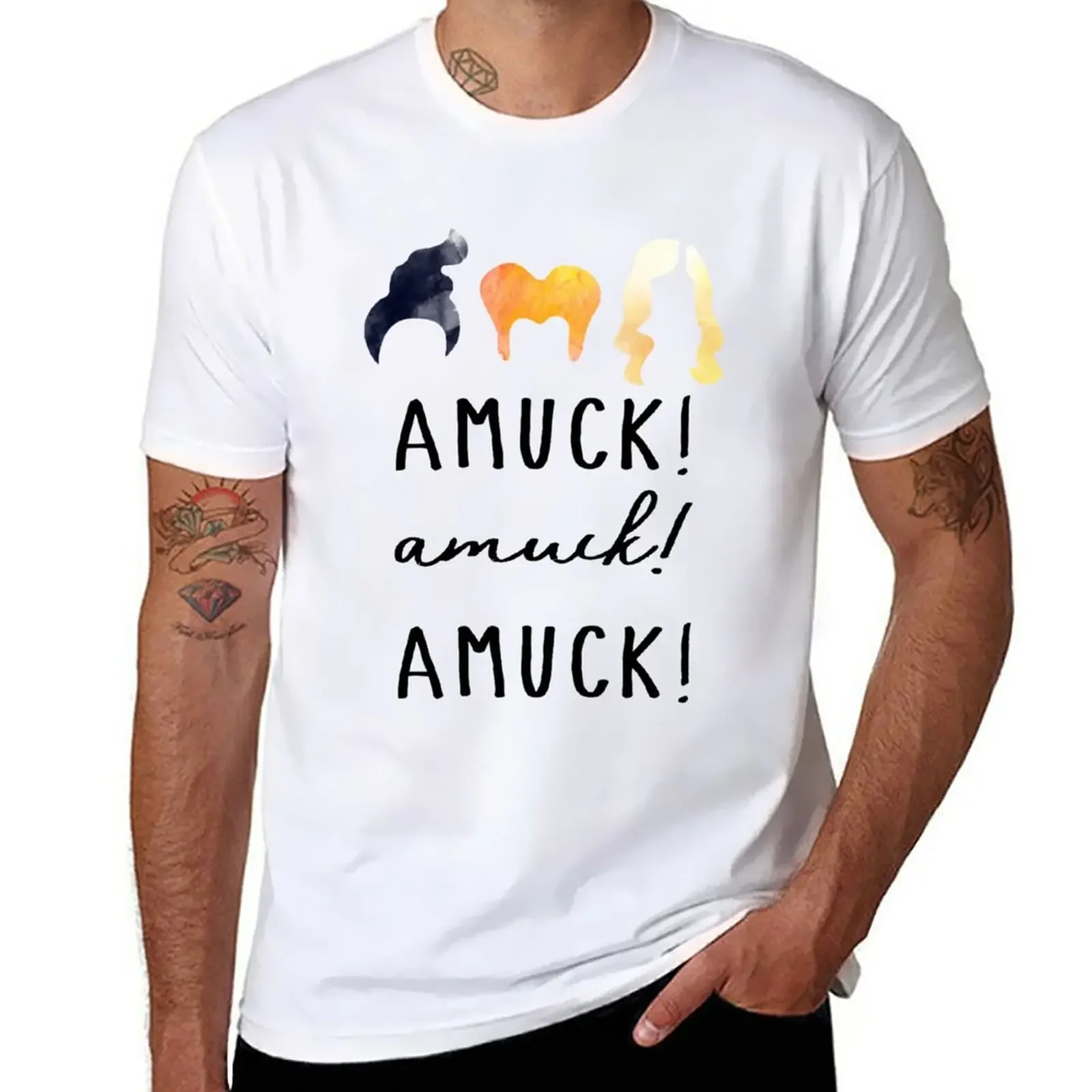 

AMUCK! AMUCK! AMUCK! T-Shirt blanks customs design your own anime clothes Men's t-shirt