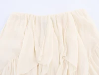 Style européen et américain 2025 été nouveau produit vêtements pour femmes design sens décoration en couches taille moyenne jupe MIDI 4