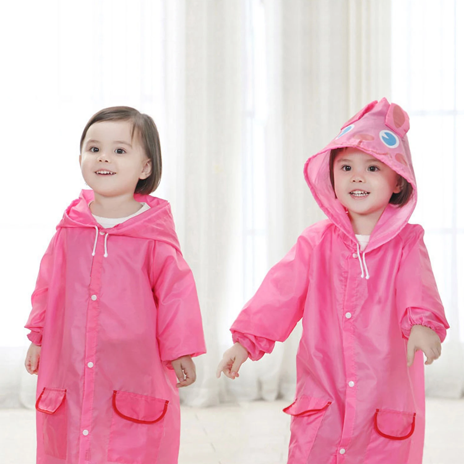 Kids Cartoon Raincoat Set 4
