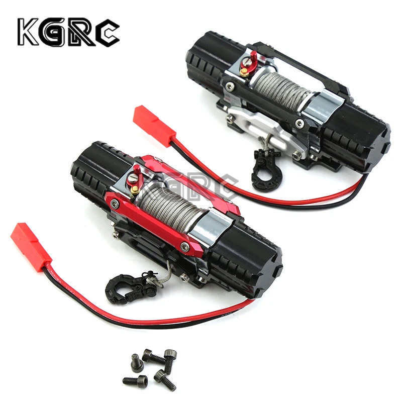 

Dual Motor Metal Simulated Winch for 1/8 1/10 RC Crawler Car Axial SCX10 TRX4 RC4WD D90 KM2 Redcat YK4082 Upgrade Parts