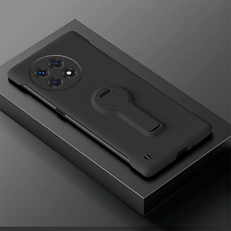 Sleek Frameless Phone Case with Holder - PC Thin Protector Cover