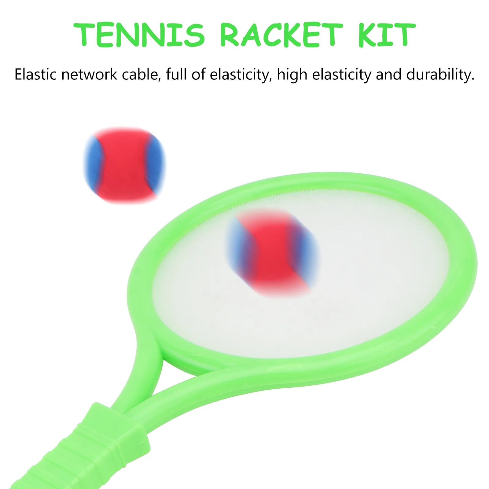 

Racket Set Kids Tennis Beach Toy Toys Playing Kit Catch Game Double Sided Children