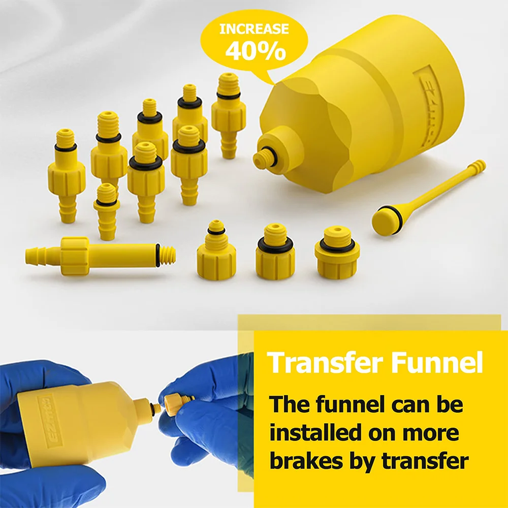 Universal Bicycle Hydraulic Disc Brake Mineral Oil Bleed Kit Tools for For MTB Road Bike Oil Bleed Adapters Filling Joint Tools