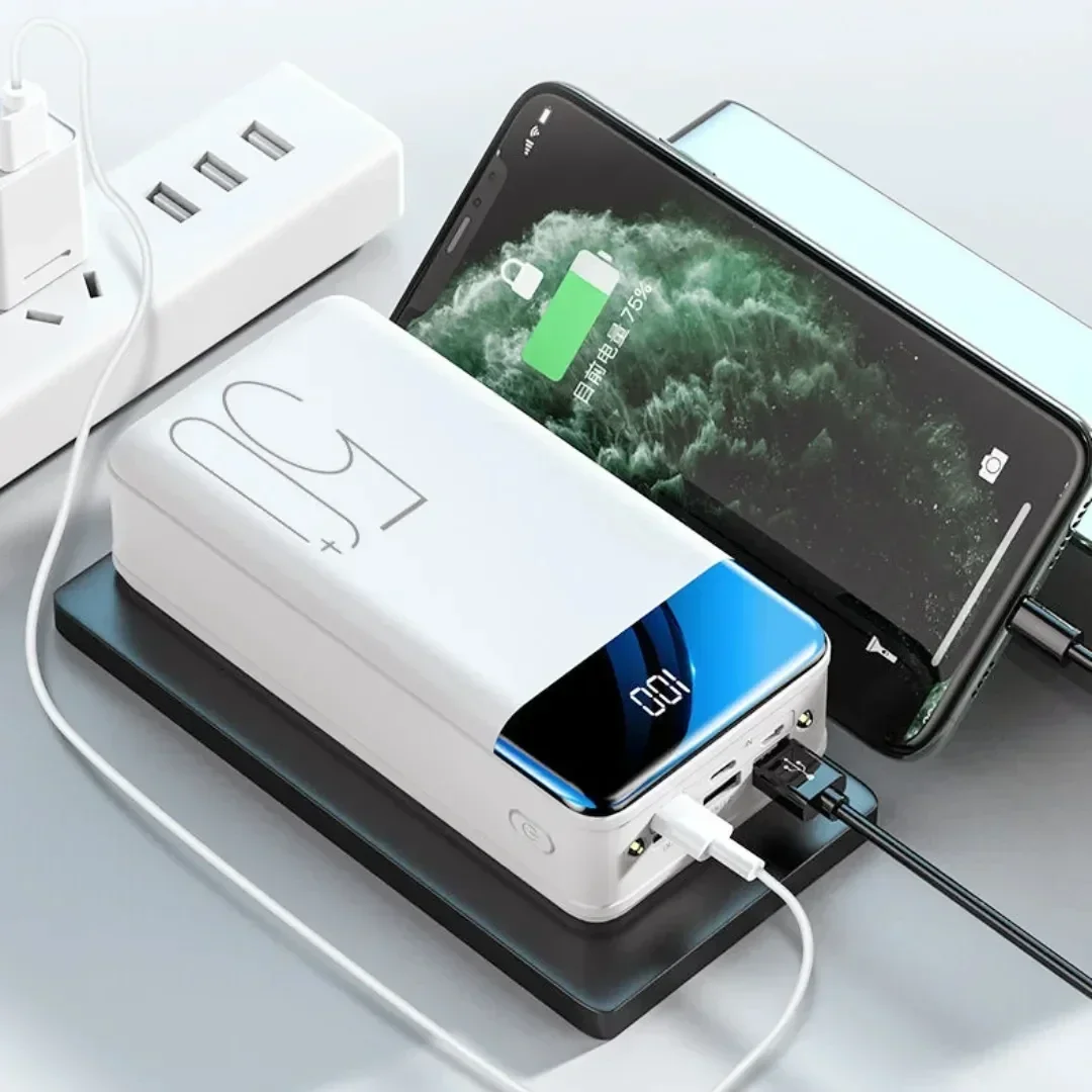 대용량 보조배터리 고속 충전 모바일 전원 공급 장치, 일반 5V 2.1A, 100000/98000 MAh, 무료 배송