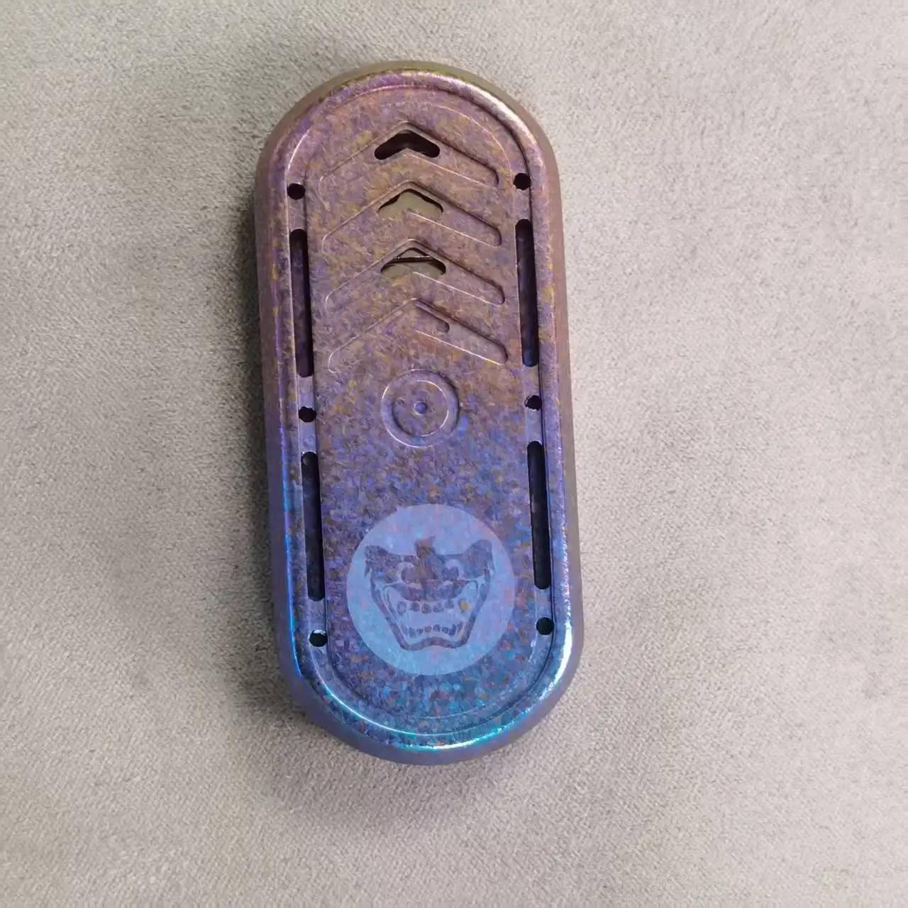 ZD EDC スライダー　音叉 ZDEDC メイス音叉フィジェットスライダーチタン合金プッシュ