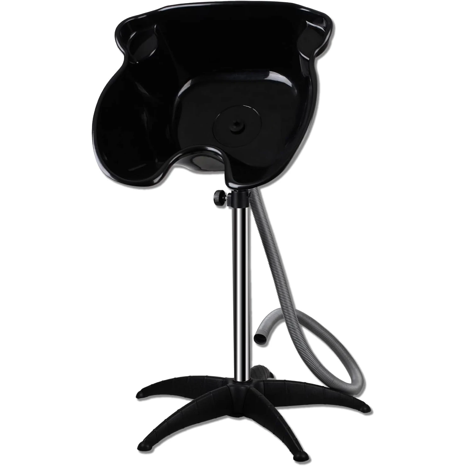 Shampoo Bowl Portable Salon Sink with Adjustable Height/Drain, Sprinkler with Switch Hair Washing Basin Salon Chair Barber Deep