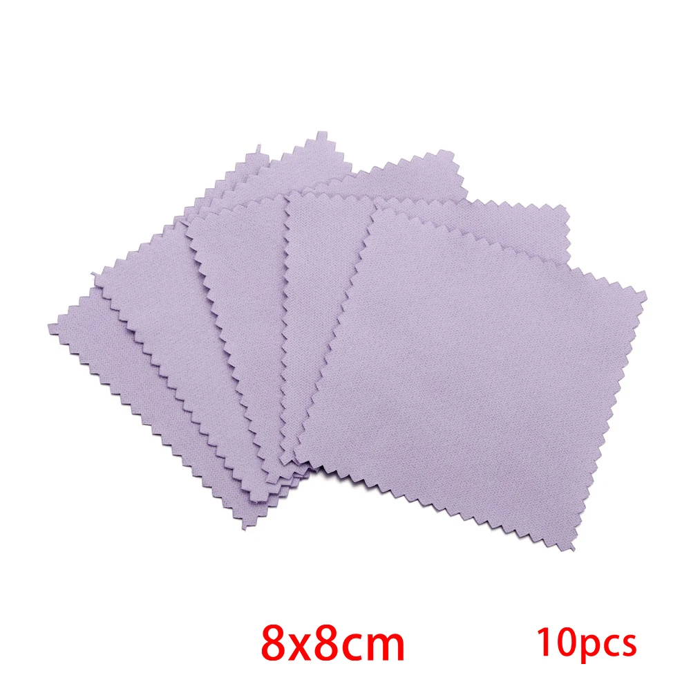 Deluxe Jewelry Cleaning Cloths - 10 Pack Silver & Gold Polishing Wipes
