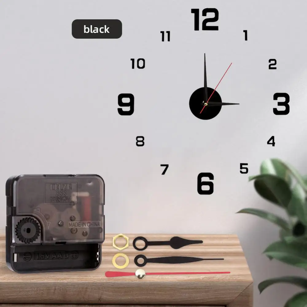 Study Clock Light And Steady Clock Decoration Living Room Wall Stickers Digital Durable Study Luminous