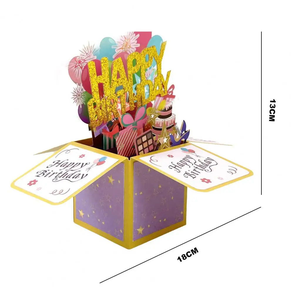 Pop Up Birthday Greeting Card 16 18 20 40 50 60 Number Figure 3D Greeting Cards For Birthday Wedding