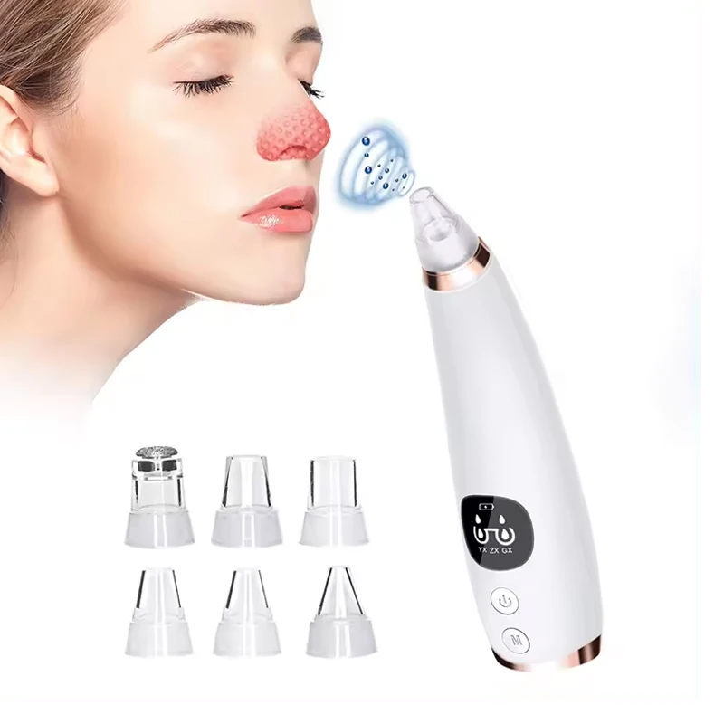 Electric Vacuum Blackhead Removal Set Nose Strip Machine Acne Remover Portable Cleaning Instrument Inhalation Device blackhead remover acne remover