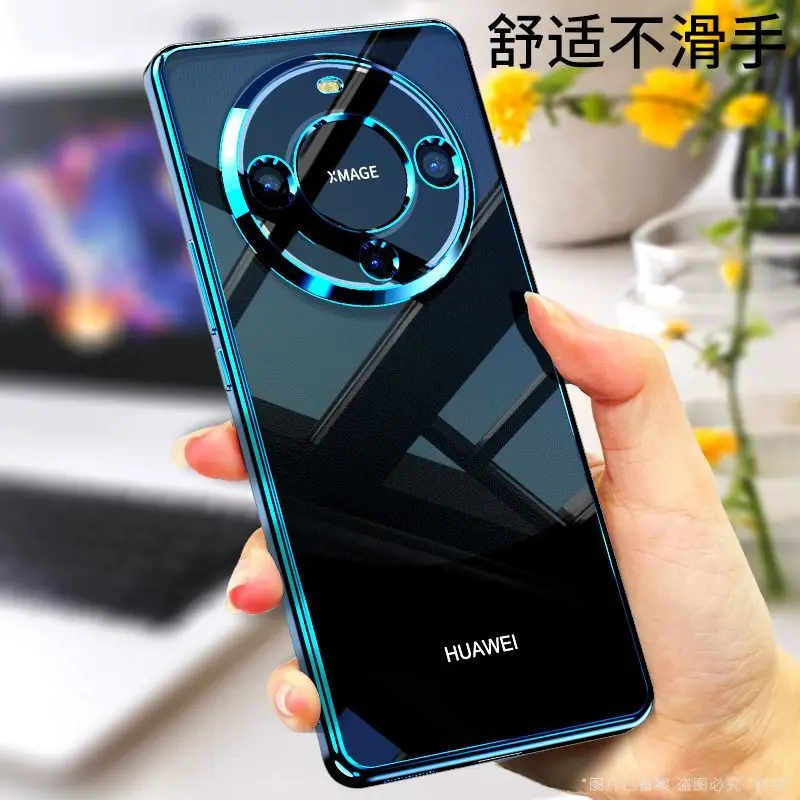 Elegant Transparent Electroplated Shockproof TPU Case with Fudan Bumper
