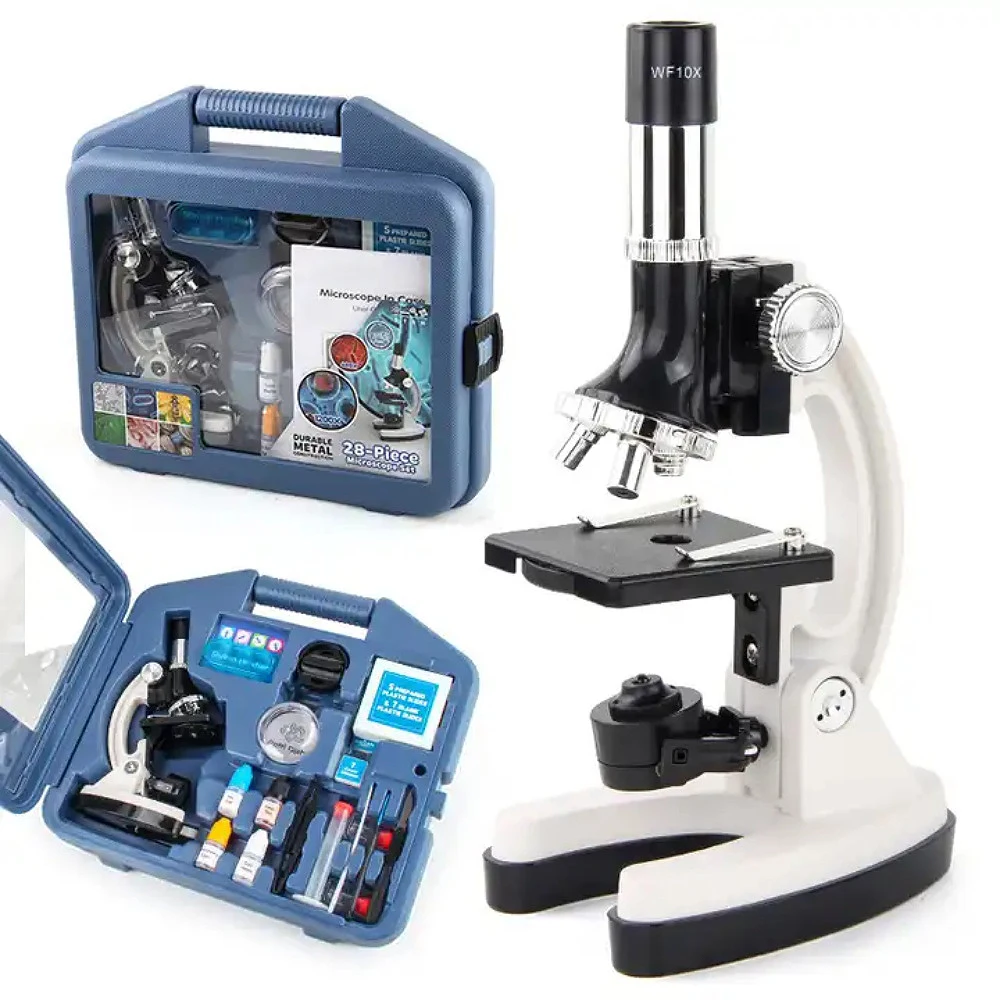 Kit de microscope 100X 600X 1200x Monoculaire jouet pour enfants  biologiques de la Science de l'école pour les enfants de microscope - Chine Microscope  Microscope, Kit