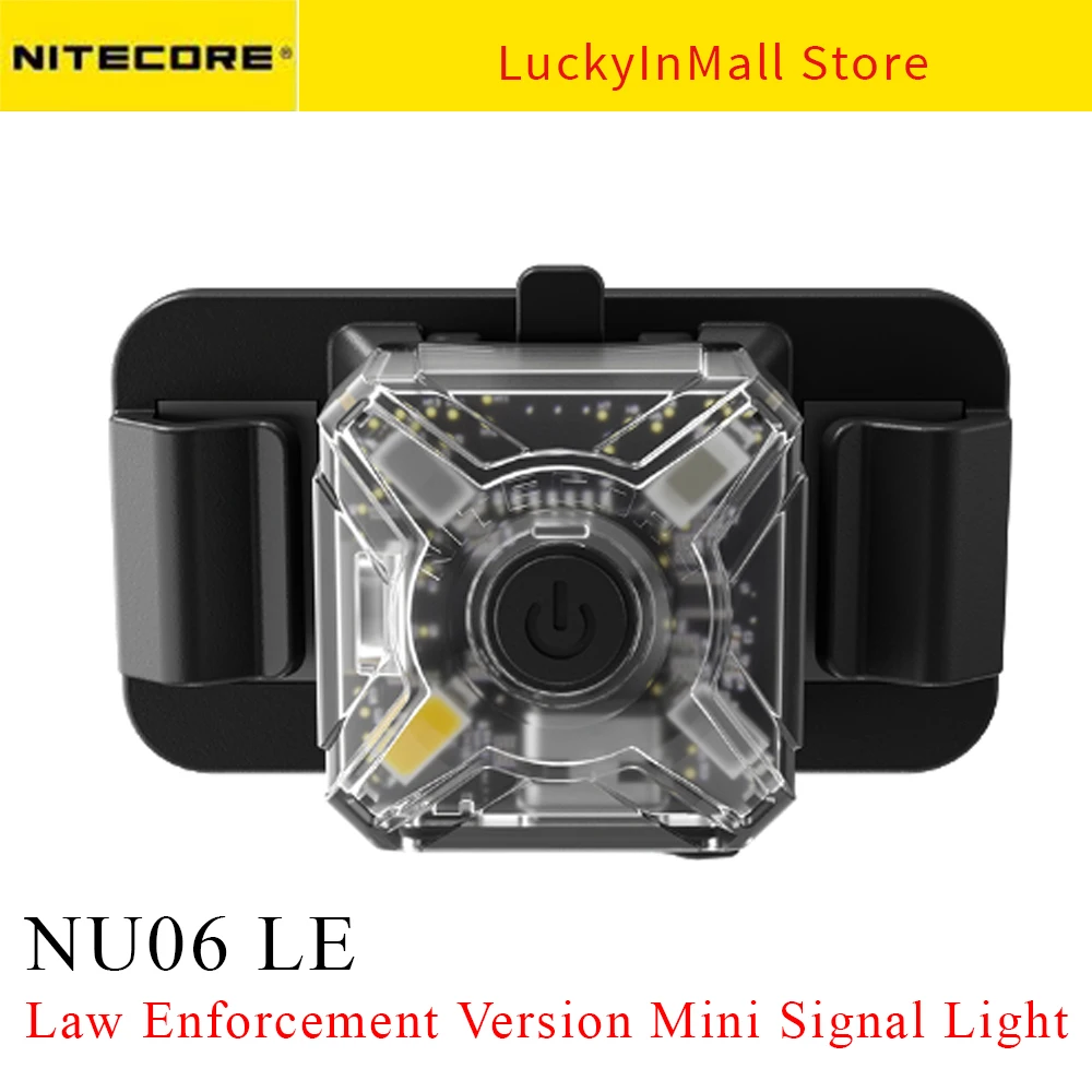 

Nitecore NU06 LE Headlamp Rechargeable Multi-light Source Signal Lamp 9 Modes Available w/ 4 Light Sources for Law Enforcement