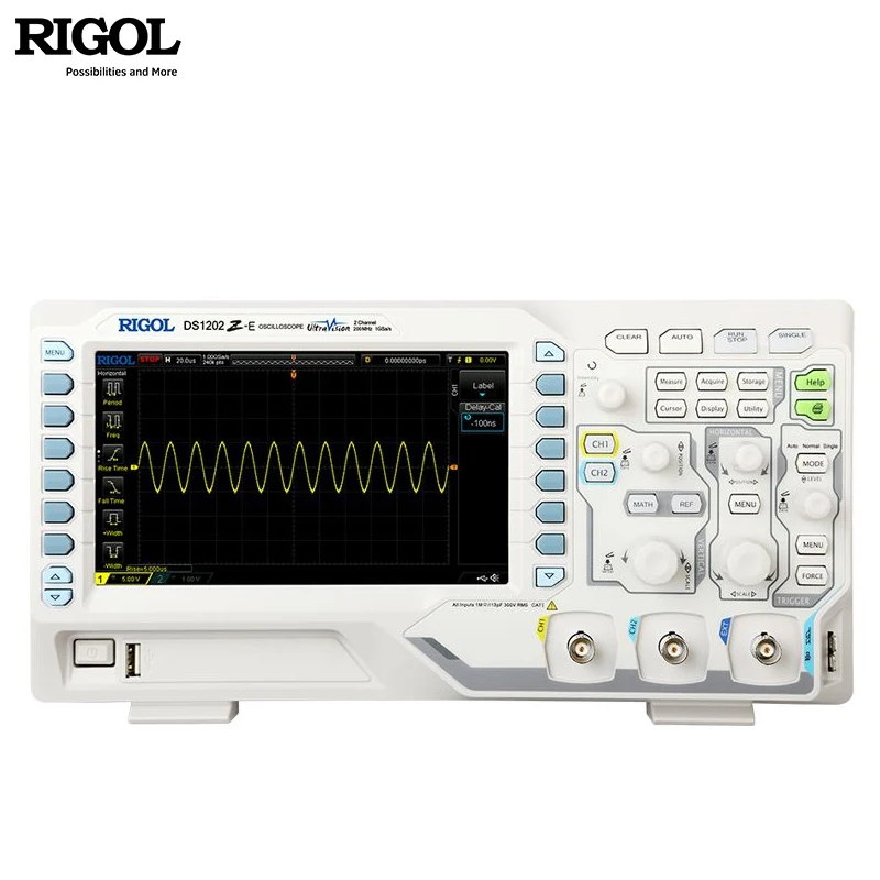 Rigol DS1202Z-E Two Channel, 200MHz Digital Oscilloscope,24 Mpts,1 GSa/s