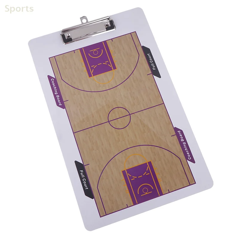 Basketball Coaching Boards Portable Basketball Training Coach Guidance Erasable Whiteboard Rewritable Referees Gear Tactic Board