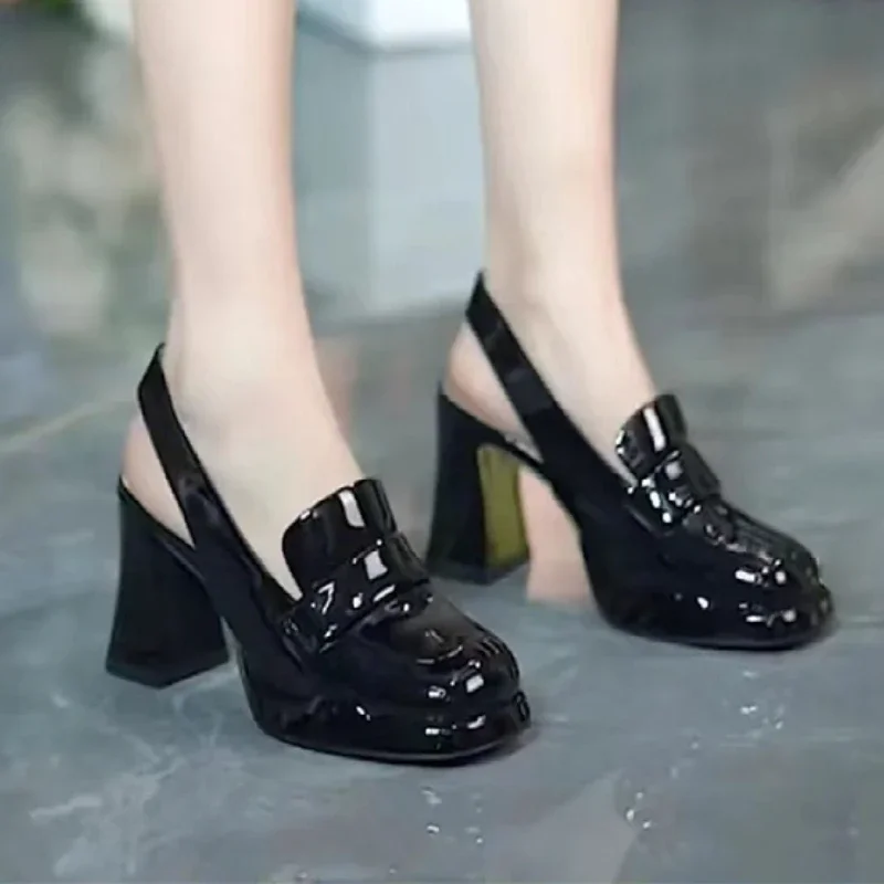 High Quality Female Shoes Autumn Women's Pumps Fashion Square High Heels Casual Wedges Platform Pumps Office Lady Shoes Zapatos