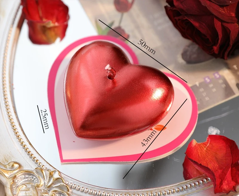 Romantic Heart-Shaped Aromatherapy Candle Handmade Gift