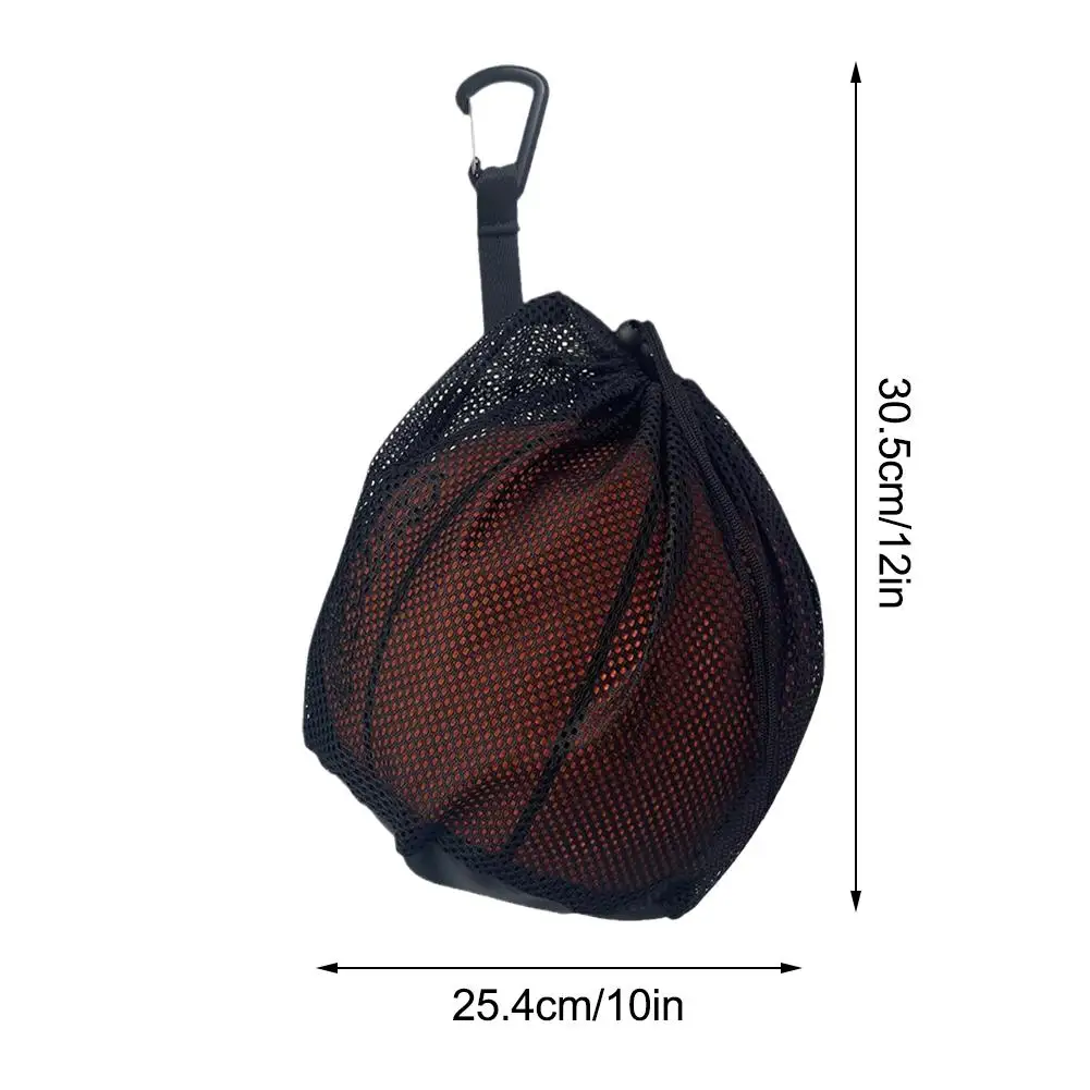 Single Ball Bag Mesh Bag For Transporting Single Volleyball Basketball Football Volleyball Bag Mesh Handbag Ball Bag Clip On 6