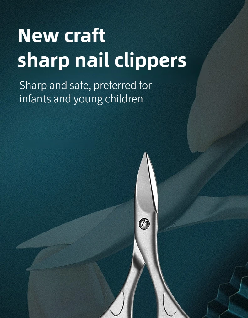 Cuticle Scissors Stainless Steel Sharp Blade Durable Rust Free Nail Care Tool