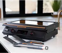 22-Inch Electric Griddle - 1200W Non Stick Ceramic Titanium Coated Stainless Steel Tabletop Griddle with EZ-Touch Control Dial 2