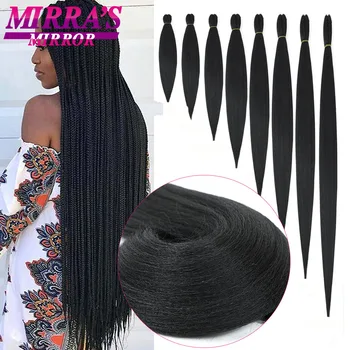 Braiding Hair Soft Yaki Texture Hair Extensions Professional Synthetic Braid Hair Crochet Braids 12/16/20/26/30/36/42/48 Inch 1