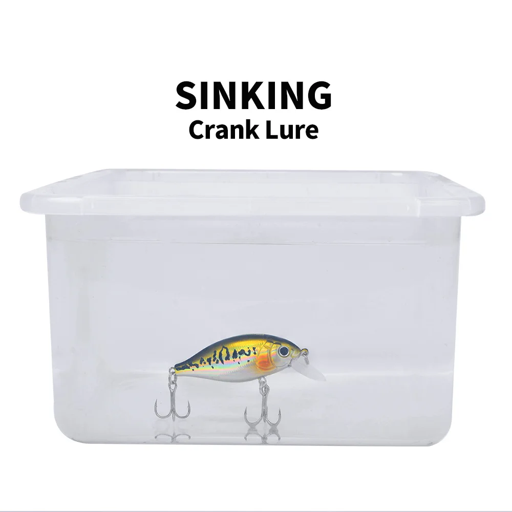Fishing Lure Luya Bait Rock Little Fatty 7.5cm 14g Submerged Biomimetic False Bait with Blood Tank Fish Hook