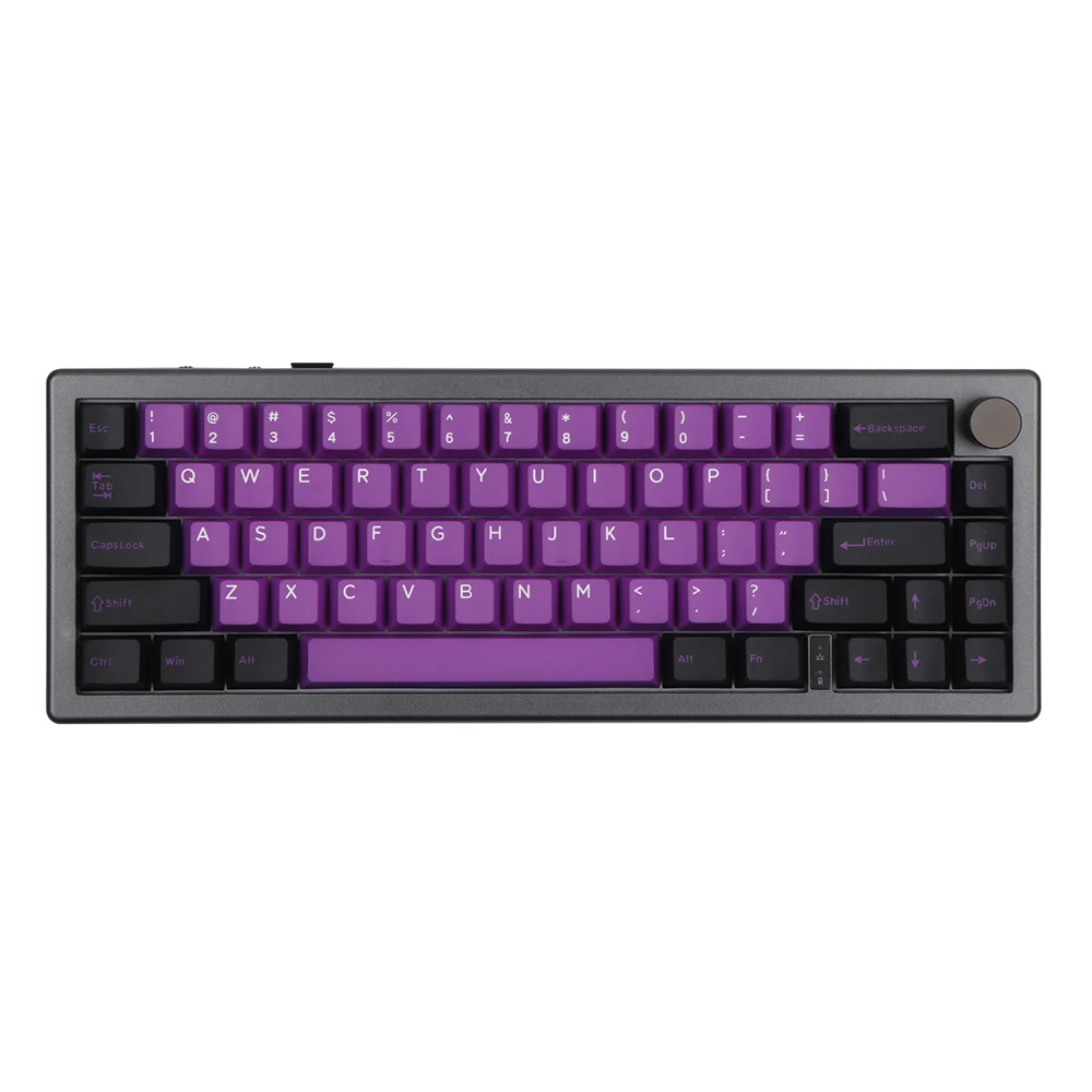 Epomaker-ワイヤレスメカニカルキーボードノブ、ek68、65% シール、rgb 