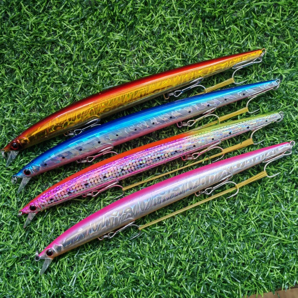 Description Picture 2 of itemjerk Minnow 210mm/34g Lure Long Casting Minnow Floating Pesca jerkbaits body steel stainless hardcore minnow