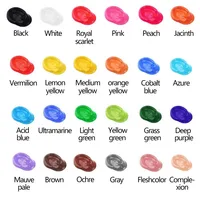 MOTARRO 1Pcs Acrylic Paint in Tube for Art Beginners Hobby Painters on Canvas Rocks Wood Ceramic 24 Colors(75ml 2.5oz) 2