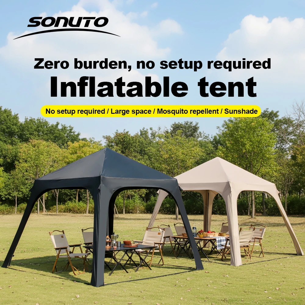 Carpa Inflable Sonuto de 3x3m con Protección UV, Fácil de Instalar ...