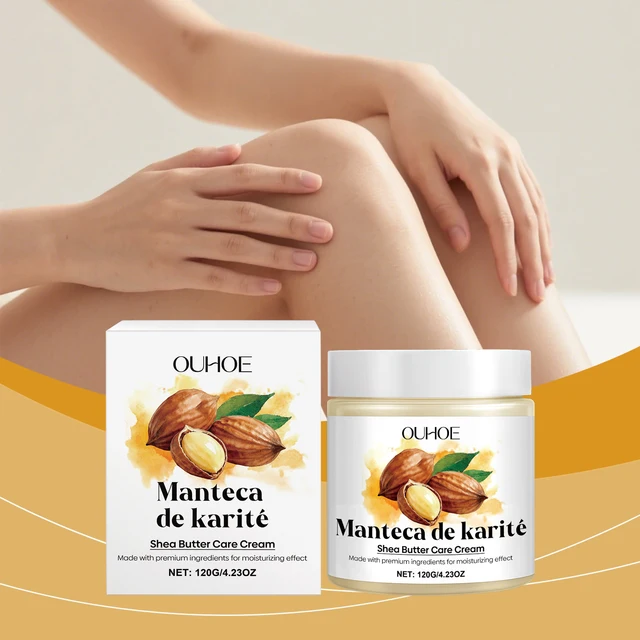 Crème hydratante pour le corps au beurre de karité, élimination des taches brunes, hydratation durable, blanchiment, soulagement de la sécheresse, lissage, soin de la peau du visage 1