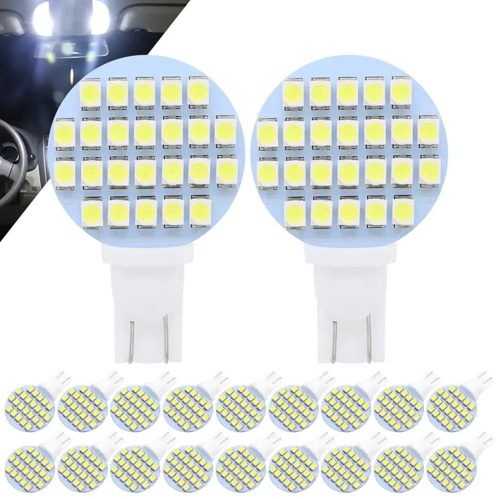 �ڵ��� ���̵� ����Ʈ ȭ��Ʈ ���� ����Ʈ, 3528 Ĩ �� ���� ����, ���� ���� ����, DC 12V, T10, 168, 194, W5W, 24 SMD LED, 20X