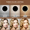 8 inch Makeup Mirror with LED 3 color Lights 5X7X10X Magnification Double Sided Vanity Mirror USB Charging Desktop table Mirrors 3