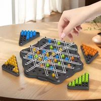 Chain Triggle Chess Game Triggle Rubber Band Game Toy For Kid Interactive Board Game Battle Set For Family Party Gift 2