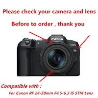 Filter Kit UV CPL ND4 Bayonet Lens Hood Cap For Canon RF 24-50mm F4.5-6.3 IS STM Lens on EOS R8 Camera 2