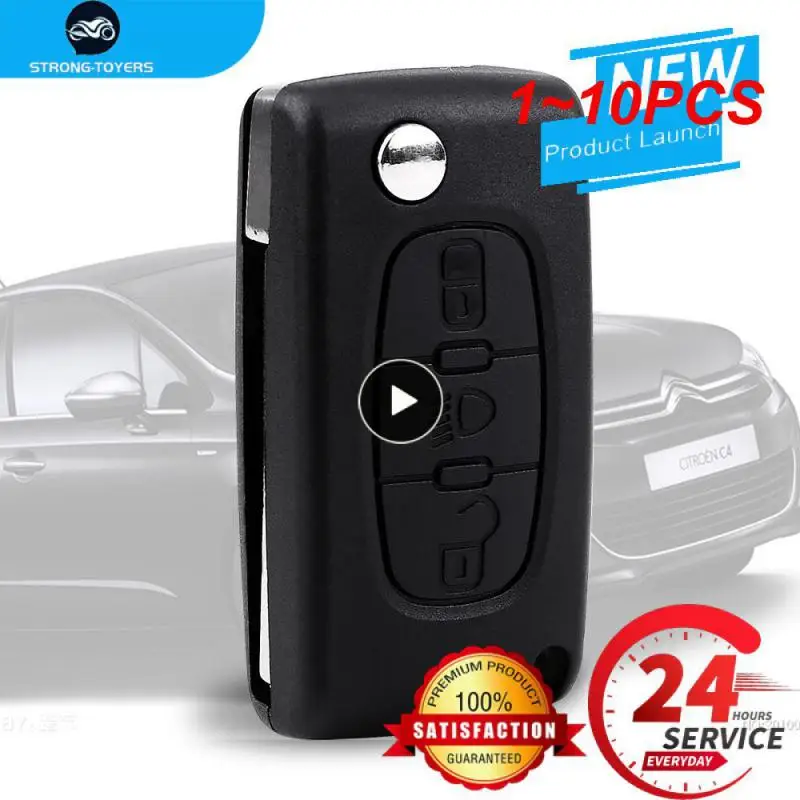 

Сменный 2-кнопочный складной брелок для ключей Citroen C2/C3/C4/C5/C6/C8, 1 ~ 10 шт.