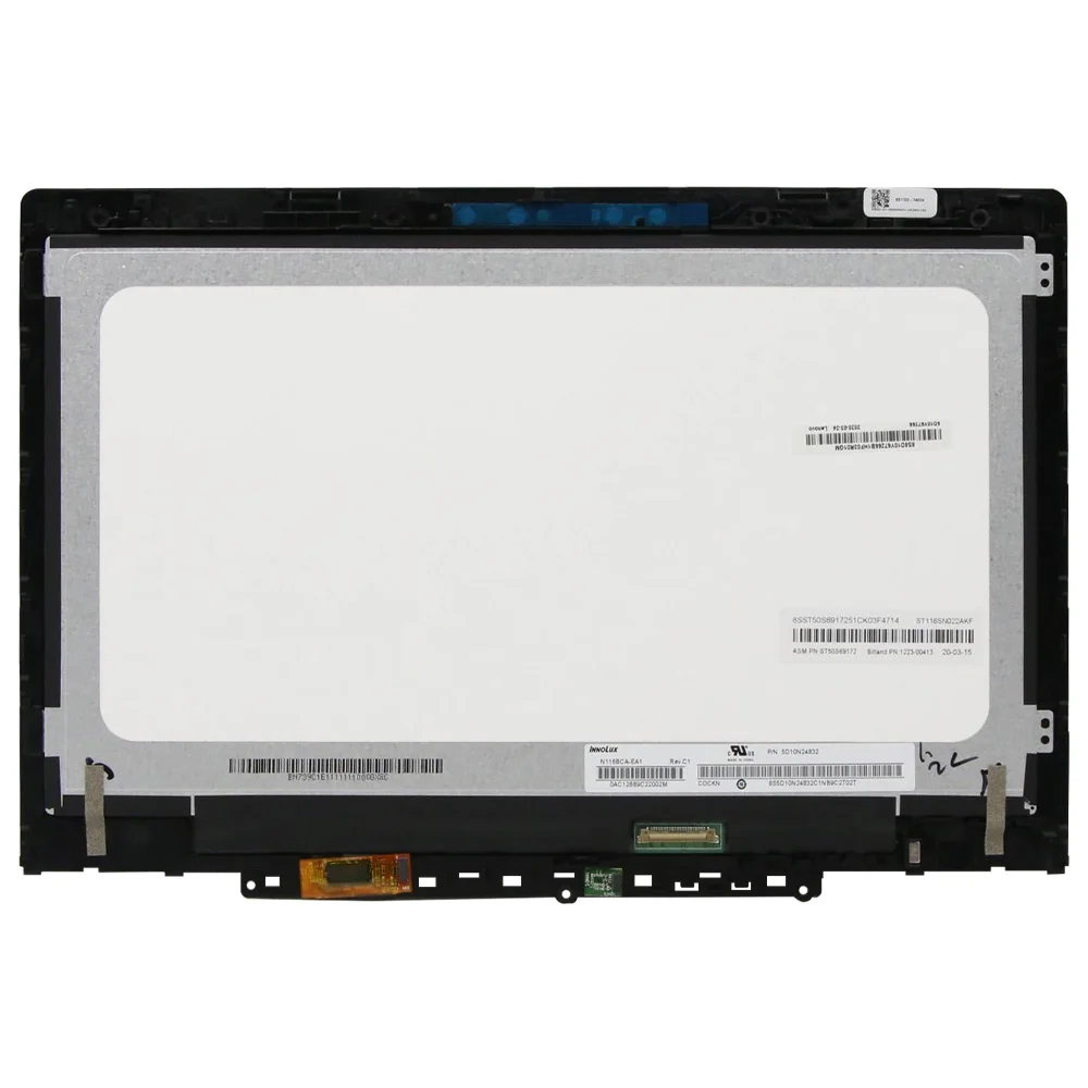 

11.6"inch For Lenovo Chromebook 300e 2nd Gen 81MB HD LED LCD Display Touch Screen Assembly with Frame 5D10Y67266