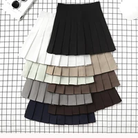 Brown Skirt Ladies 2022 Summer Clothes Women's High Waist Harajuku Korean Style Black Mini Pleated Skirt For School Girl Uniform - Image 3