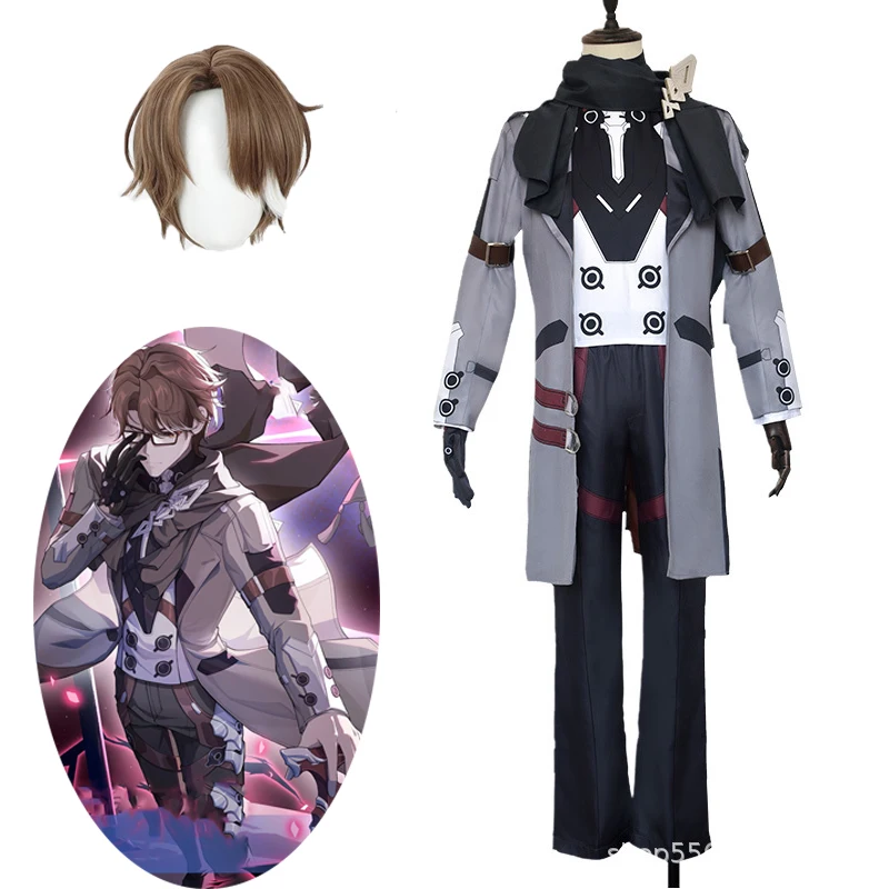 

Костюм для косплея из парика, очков и шарфа