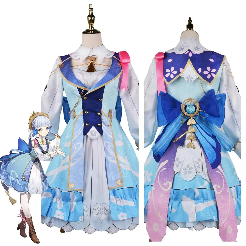 

Genshin Impact Kamisato Ayaka Cosplay Costume Outfits Halloween Carnival Suit For Girls Disguise