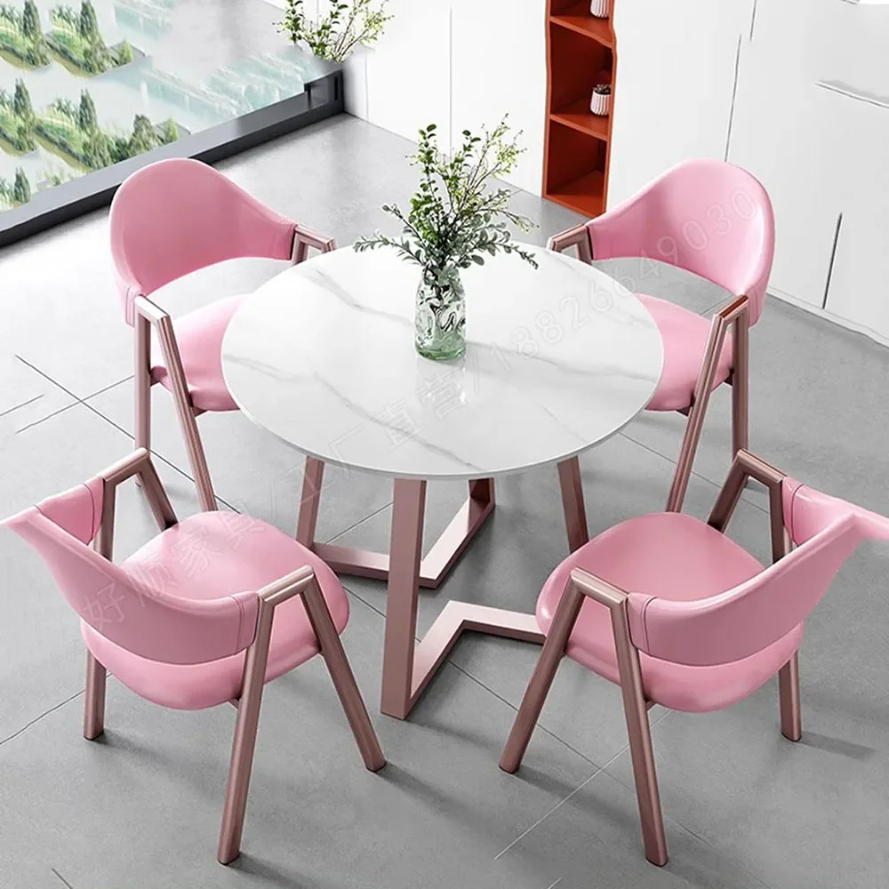 

Dining Room Comfort Dining Tables Antique Mental Legs American Aesthetics Dining Tables Floor Lounge Mobilador Kitchen Furniture